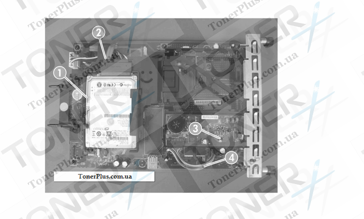 Каталог запчастей для HP Color LaserJet CM3530 MFP - Formatter components