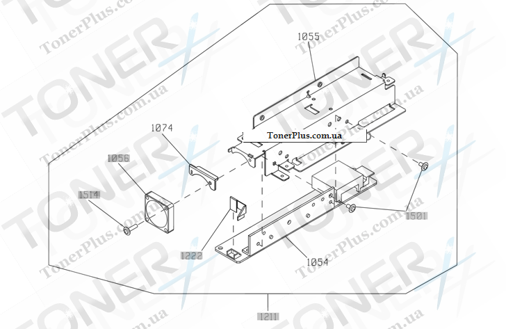Каталог запчастей для HP Color LaserJet CM4540f MFP Enterprise - Scanner inverter assembly
