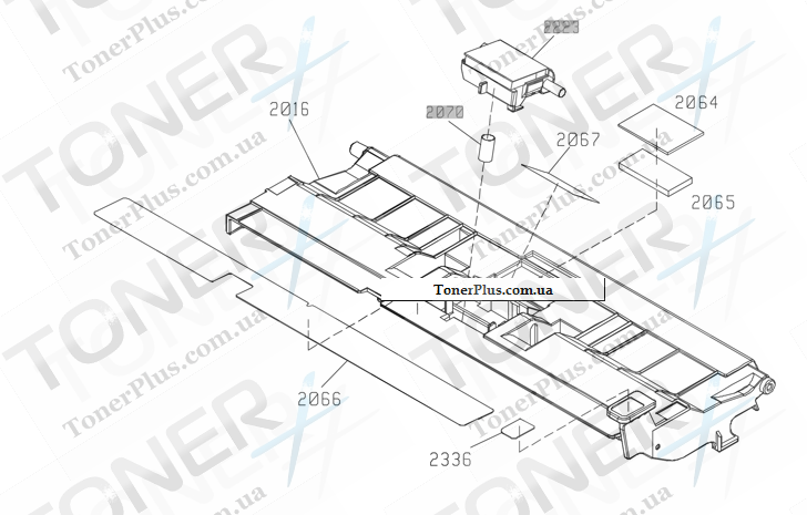 Каталог запчастей для HP Color LaserJet CM4540 MFP Enterprise - Document feeder assembly (4 of 5)
