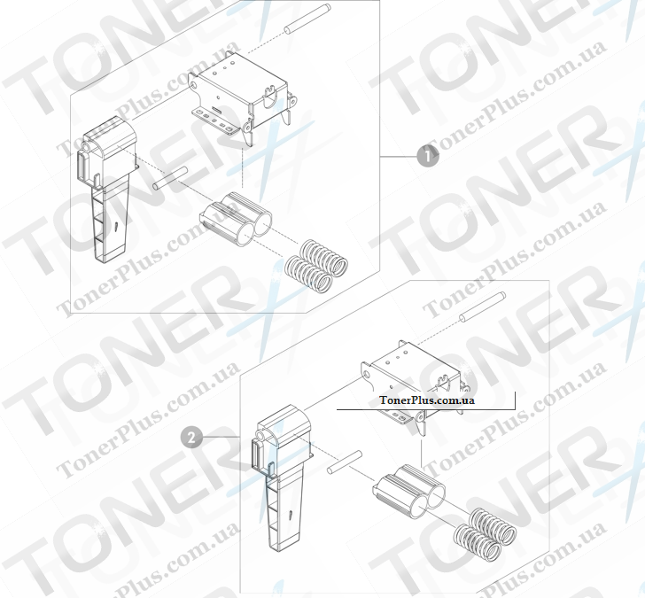 Каталог запчастей для HP Color LaserJet CM4730 MFP - ADF internal components (2 of 3)