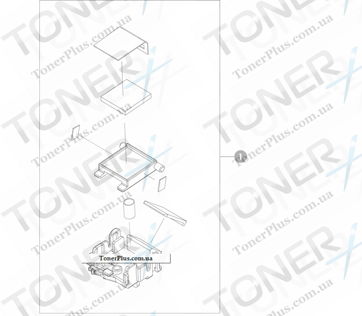 Каталог запчастей для HP Color LaserJet CM4730 MFP - ADF separation pad