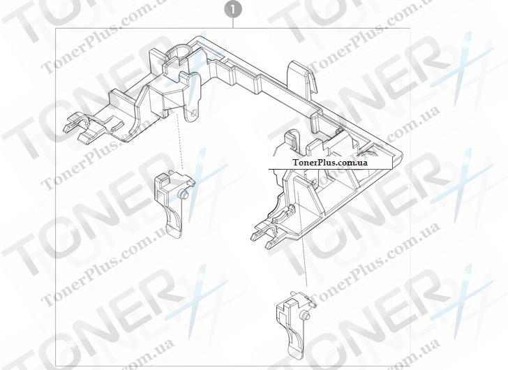 Каталог запчастей для HP Color LaserJet CM4730 MFP - ADF pickup-roller cover
