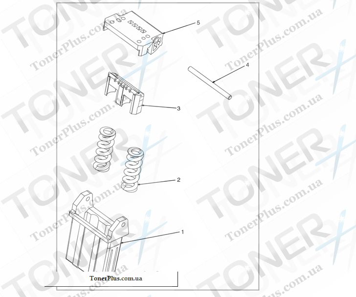 Каталог запчастей для HP Color LaserJet CM6030 MFP - Hinge assembly