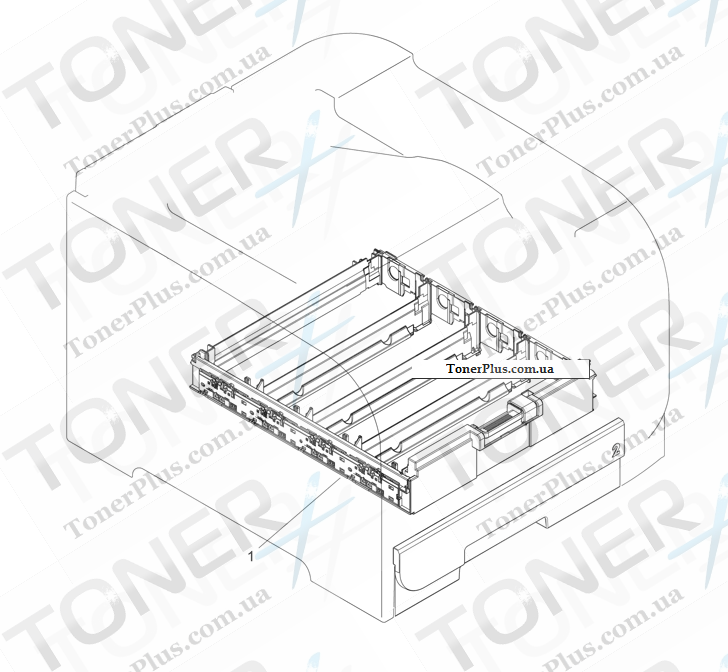 Каталог запчастей для HP Color LaserJet CP2025dn - Internal components 1