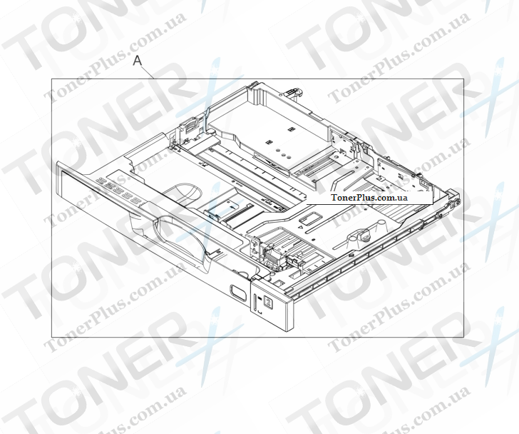 Каталог запчастей для HP LaserJet Pro CP5225 Series - Cassette