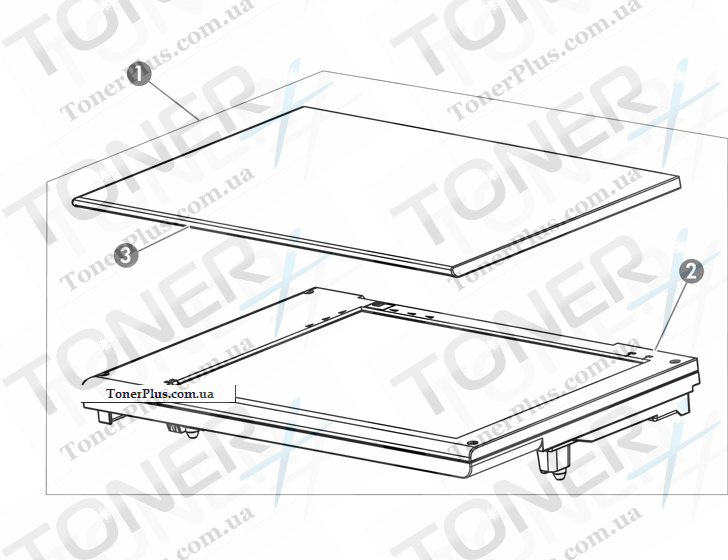 Каталог запчастей для HP LaserJet Pro M1132 MFP - Scanner assembly 1 M1130 MFP series