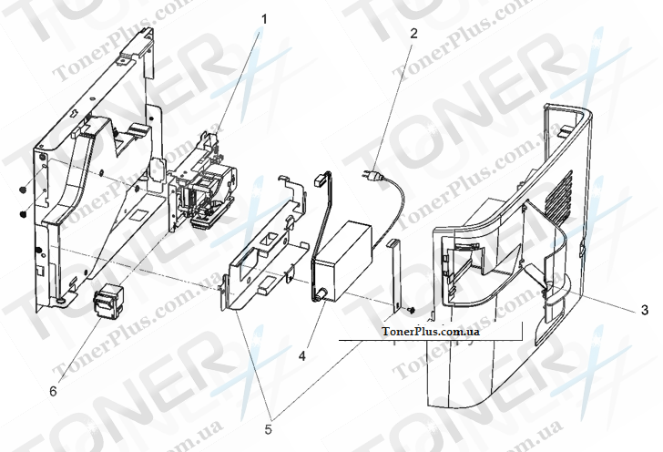 Каталог запчастей для HP LaserJet M2727 MFP - Convenience stapler components (HP LaserJet M2727nfs only)