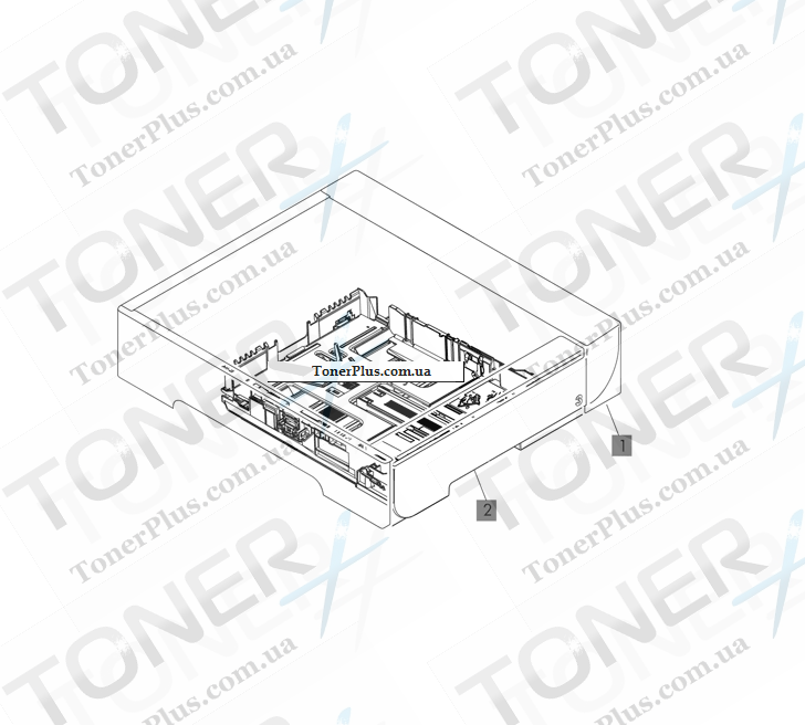 Каталог запчастей для HP LaserJet M451 Pro 400 Color - 250-sheet paper feeder (optional Tray 3)