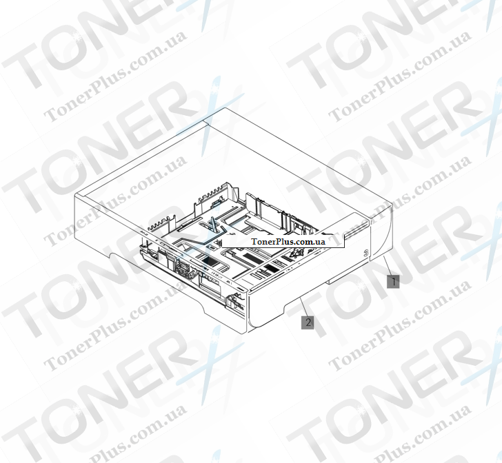 Каталог запчастей для HP LaserJet M475 Pro Color MFP - 250-sheet paper feeder (optional Tray 3)