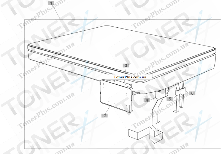 Каталог запчастей для HP LaserJet M435nw MFP Pro - SSA and control panel (1 of 4)