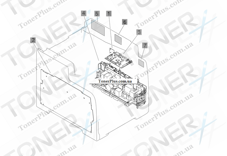 Каталог запчастей для HP LaserJet M476dw Pro Color MFP - PCAs