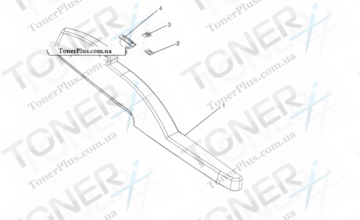 Каталог запчастей для HP LaserJet M5025 MFP - Front end cover (ADF)