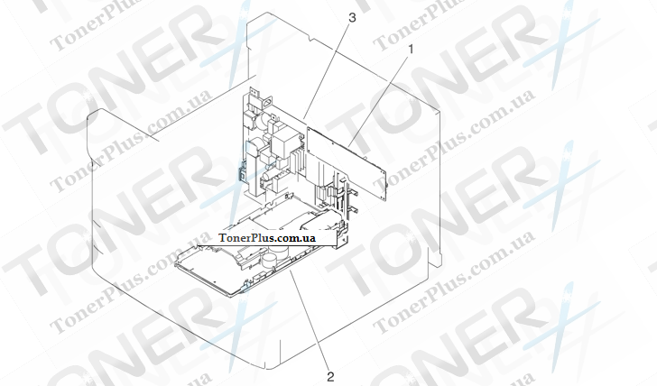Каталог запчастей для HP LaserJet M5035 MFP - PCA assemblies (print engine)
