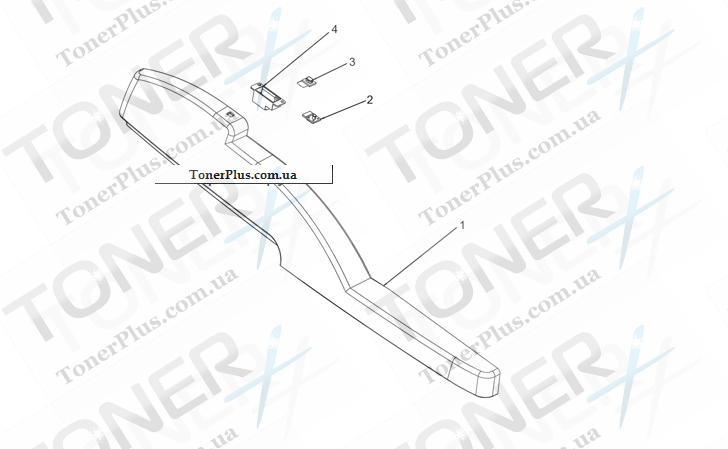 Каталог запчастей для HP LaserJet M5039XS MFP - Front end cover (ADF)
