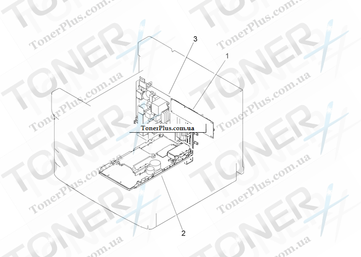Каталог запчастей для HP LaserJet M5039XS MFP - PCA assemblies (print engine)