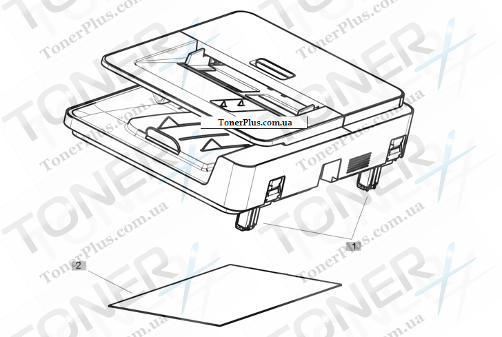 Каталог запчастей для HP LaserJet M630f Enterprise MFP - Document feeder components (1 of 2)