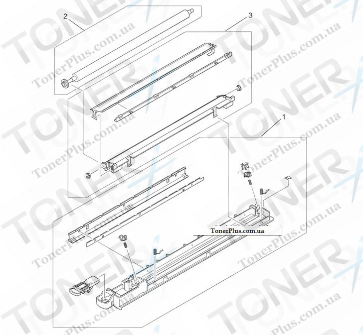 Каталог запчастей для HP LaserJet M9040 MFP - Transfer roller assembly