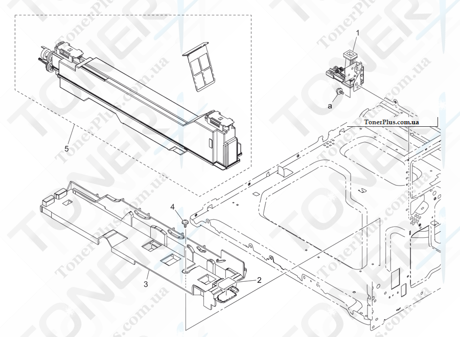 Каталог запчастей для Konica-Minolta bizhub C252P - WASTE TONER BOX SECTION