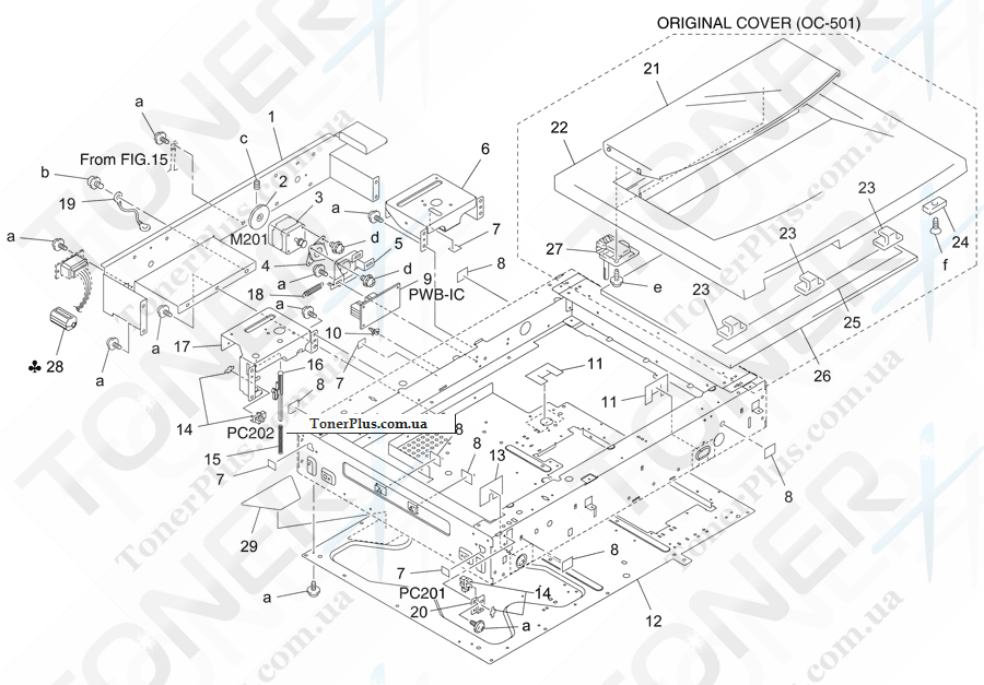 Каталог запчастей для Konica-Minolta bizhub C350 - SCANNER DRIVE SECTION