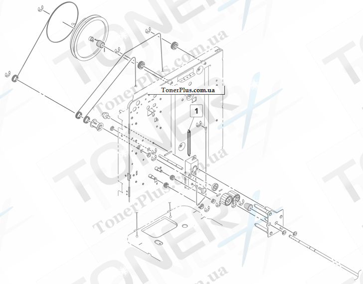 Каталог запчастей для Lexmark MS911 - 3000 sheet tray Elevator rear section