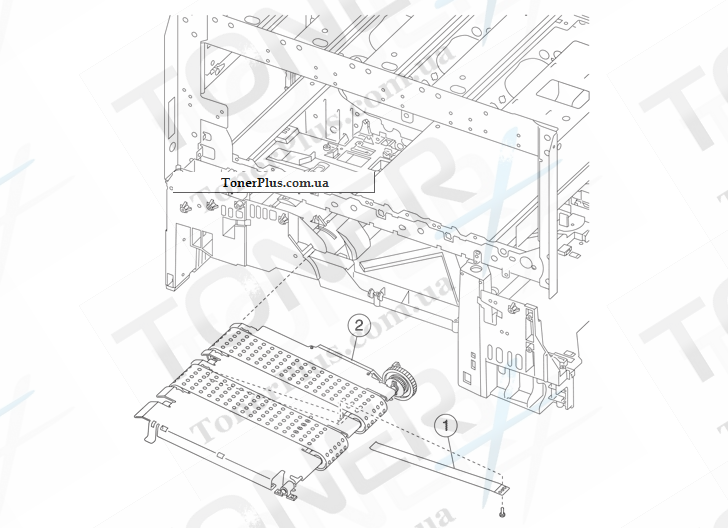 Каталог запчастей для Lexmark C770n - Vacuum transport belt (VTB) assembly