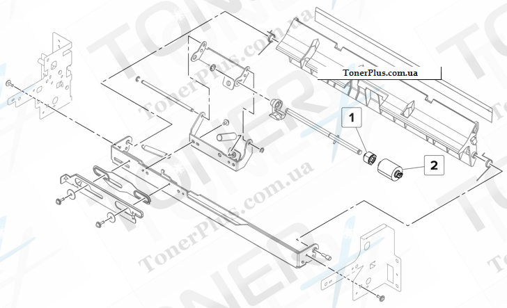 Каталог запчастей для Lexmark XM9145 - 2 x 500sheet tray Paper pick 3