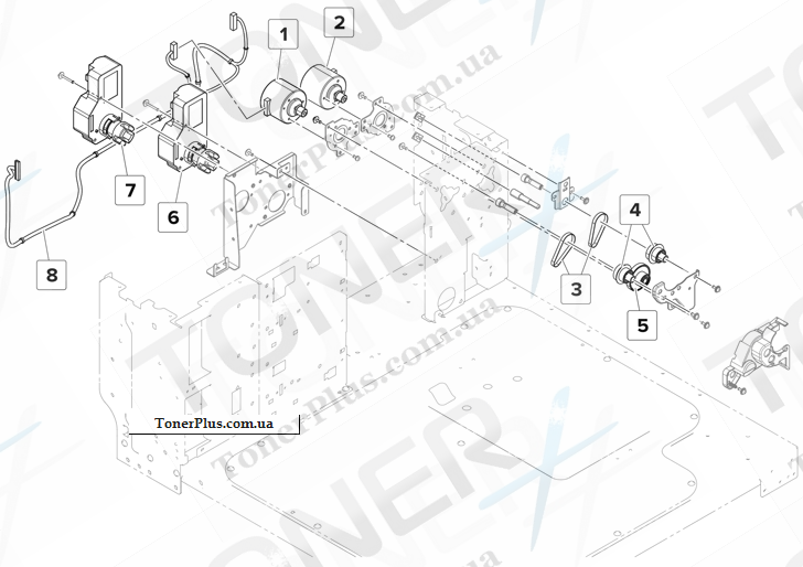 Каталог запчастей для Lexmark XM9145 - 2500-sheet tray paper feed