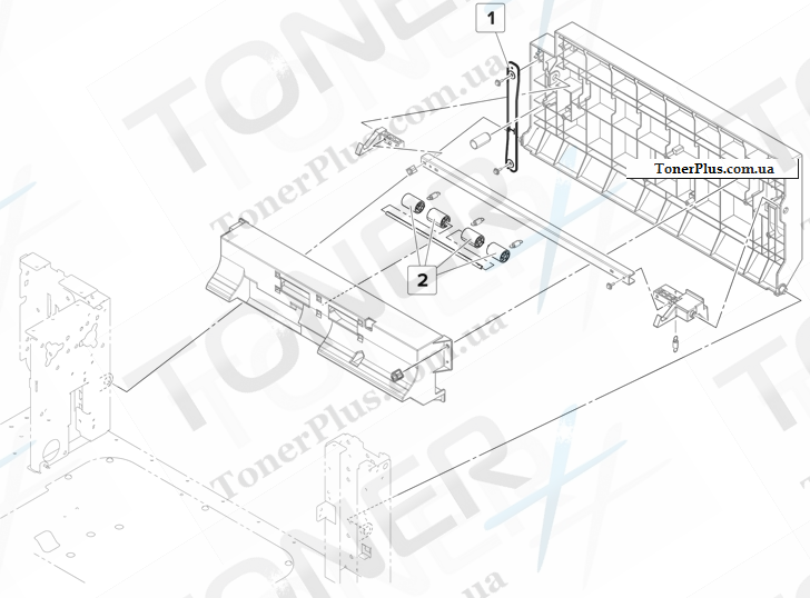 Каталог запчастей для Lexmark XM9155 - 2500-sheet tray paper transport