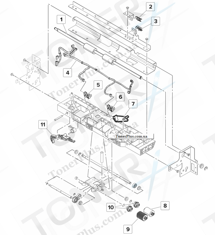 Каталог запчастей для Lexmark XM9155 - 2500-sheet tray paper pick 2