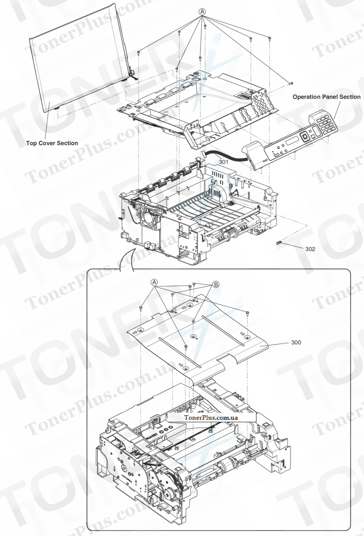 Каталог запчастей для Panasonic KXMB1520B - Main Unit Section (1)