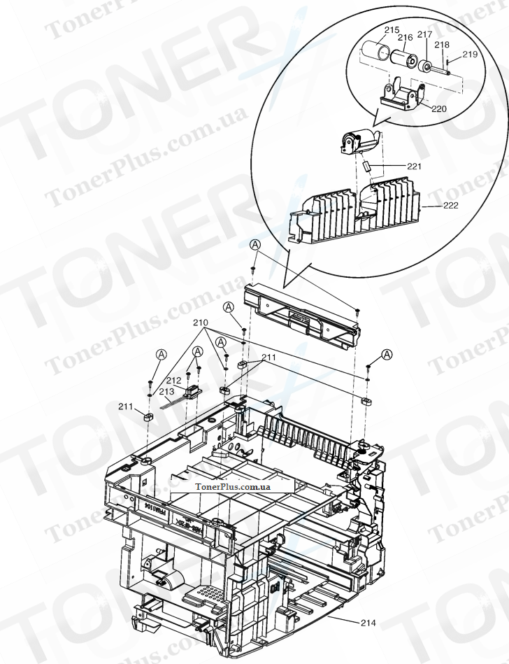 Каталог запчастей для Panasonic KXMC6040 - Bottom Cabinet Section