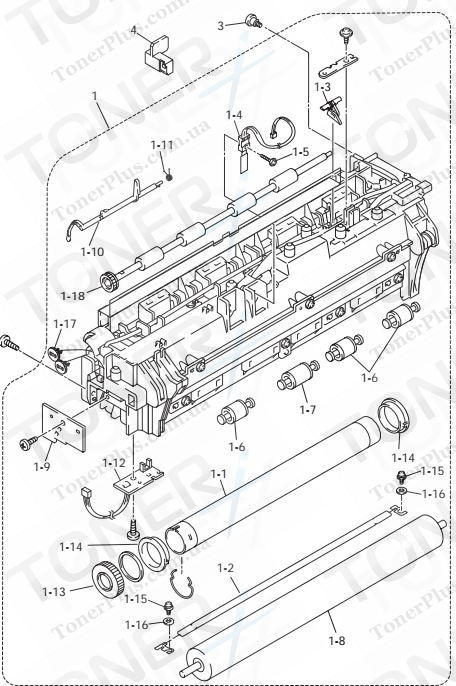 Группа запчастей для Brother HL5030/5040/5050/5070N - FIXING UNIT