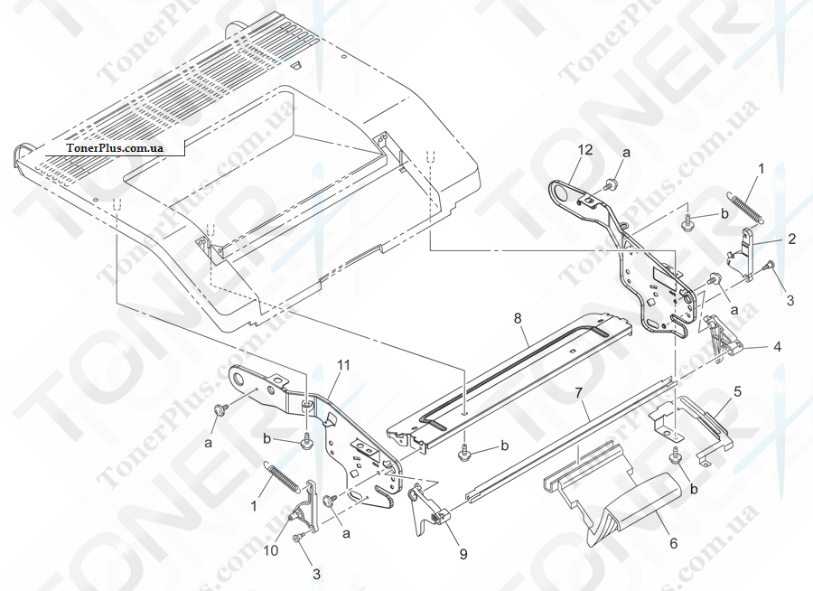 Каталог запчастей для Konica-Minolta bizhub C10 - TOP COVER 2