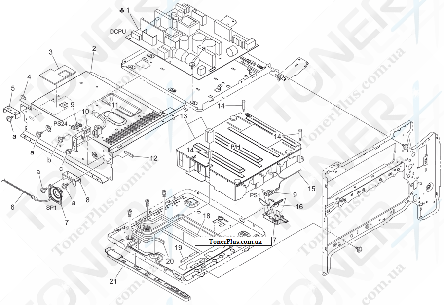 Каталог запчастей для Konica-Minolta bizhub C20 - PRINT HEAD SECTION