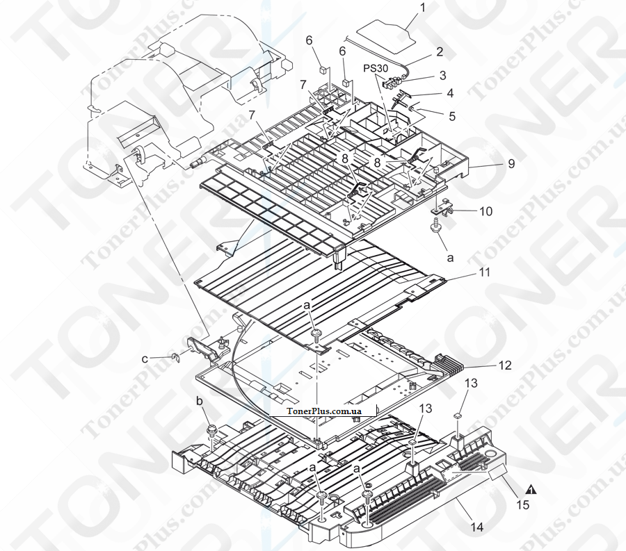 Каталог запчастей для Konica-Minolta bizhub C20 - HORIZONTAL TRANSPORT UNIT