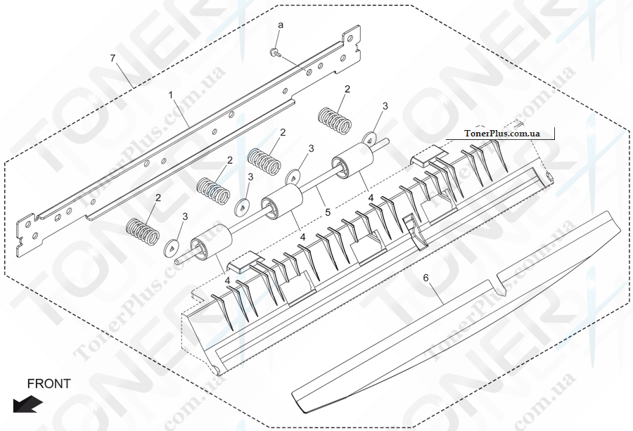 Каталог запчастей для Konica-Minolta bizhub C20 - ADF TRANSPORT SECTION 6