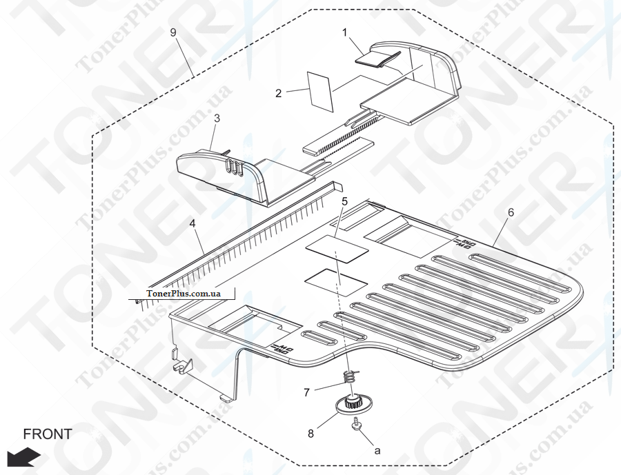 Каталог запчастей для Konica-Minolta bizhub C20 - ADF TRAY SECTION