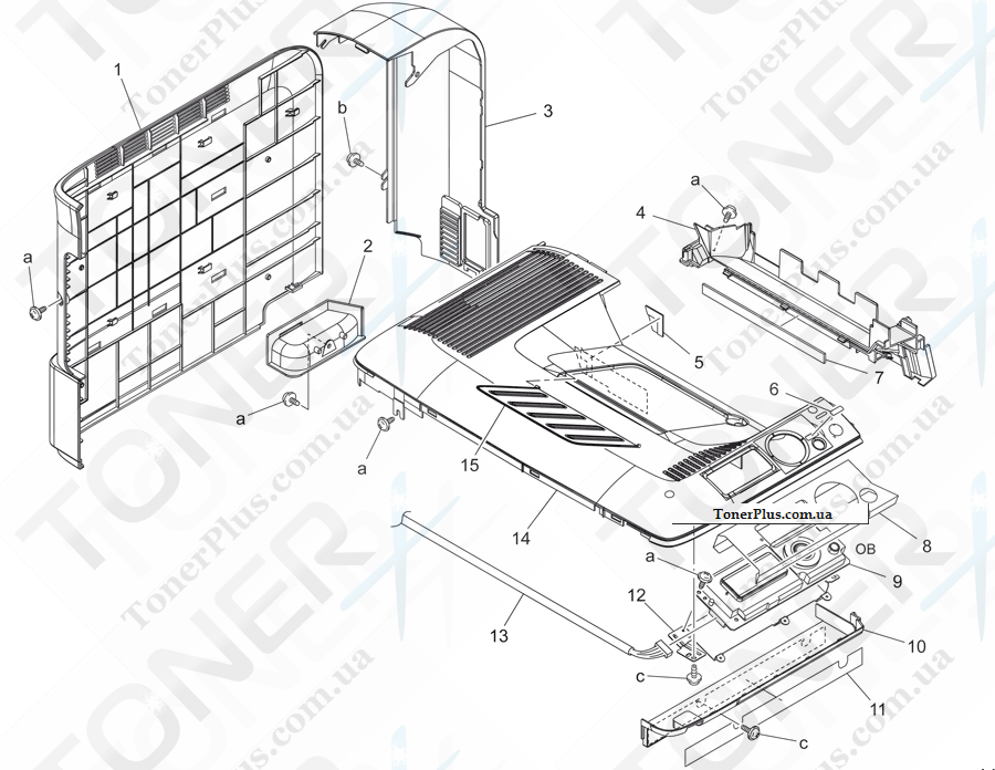 Каталог запчастей для Konica-Minolta bizhub C20P - EXTERNAL PARTS 2