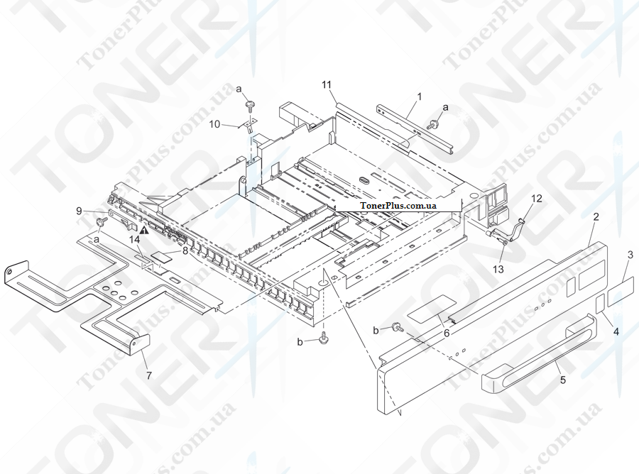 Каталог запчастей для Konica-Minolta bizhub C352P - 2ND CASSETTE