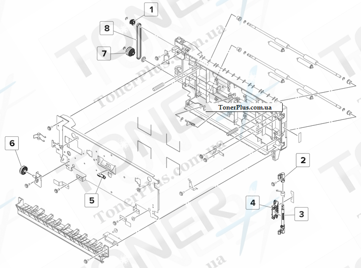 Каталог запчастей для Lexmark MS911 - Registration unit