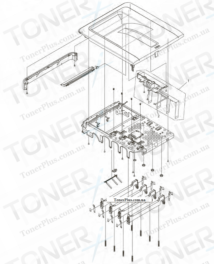 Каталог запчастей для OKI C610 - Cover-Assy-Top