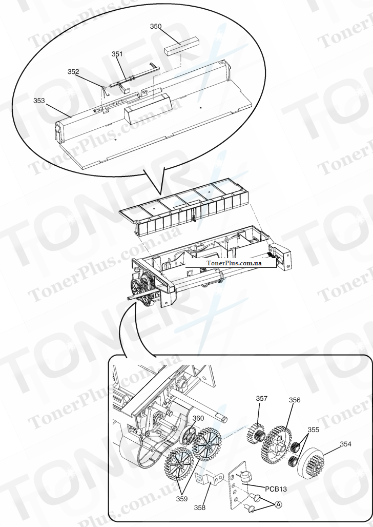 Каталог запчастей для Panasonic KXMB3020 - Separation Roller Section (2)