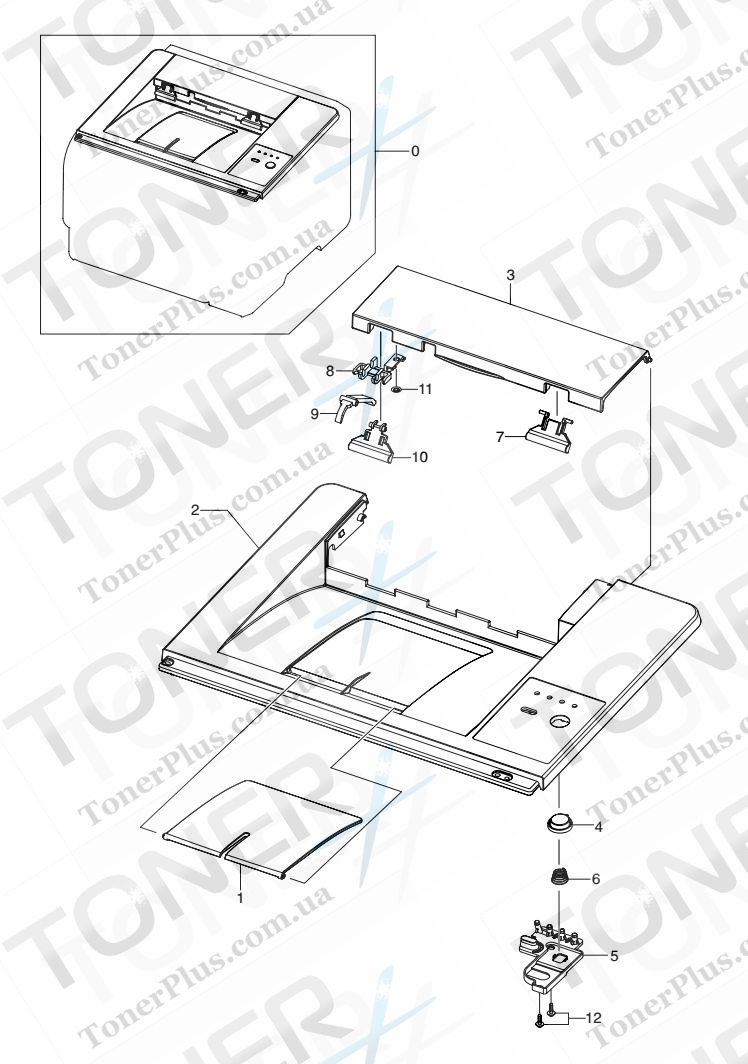 Группа запчастей для Samsung CLP-300 - 