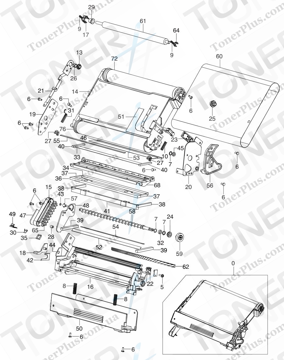 Группа запчастей для Samsung CLP-300 - 